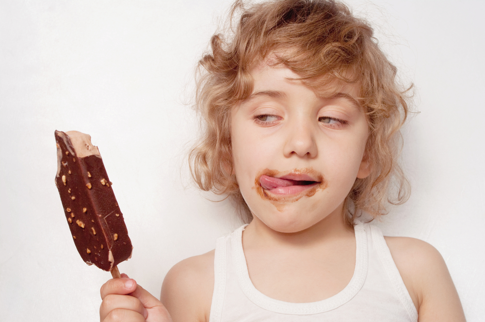 20130103_Definition-of-a-bad-person A child enjoys chocolate ice cream procured in an inconsiderate manner.