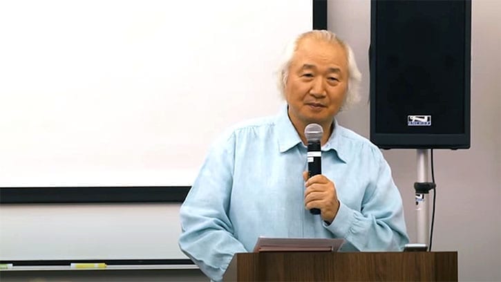 Ilchi Lee giving a lecture at OLLI in Sedona, Arizona